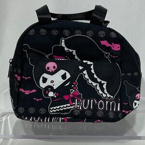 NWOT Kuromi Black Lunch Bag Zipper with Handles Hello Kitty Sanrio